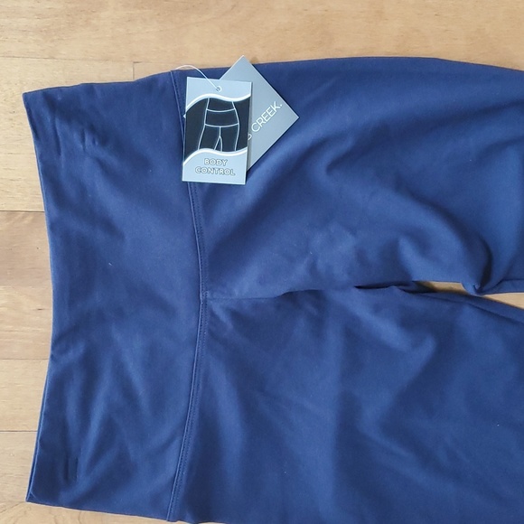 Lot of 2 pairs Womens Falls Creek Navy Blue Leggings Size Small Wide Waist NWT - Picture 3 of 3